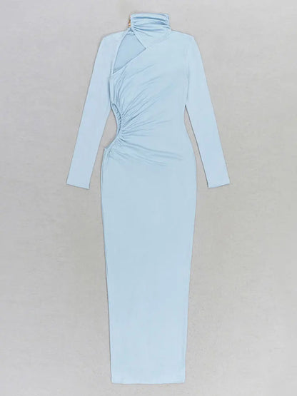 A Sky Blue Bodycon Dress