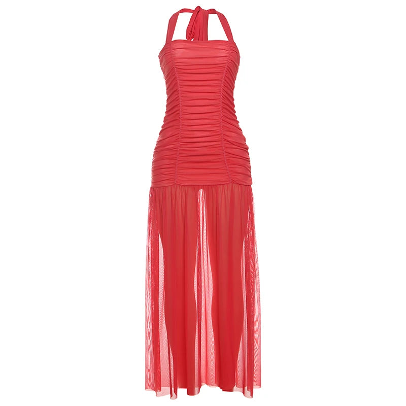 Lisa Ruched Maxi Dress