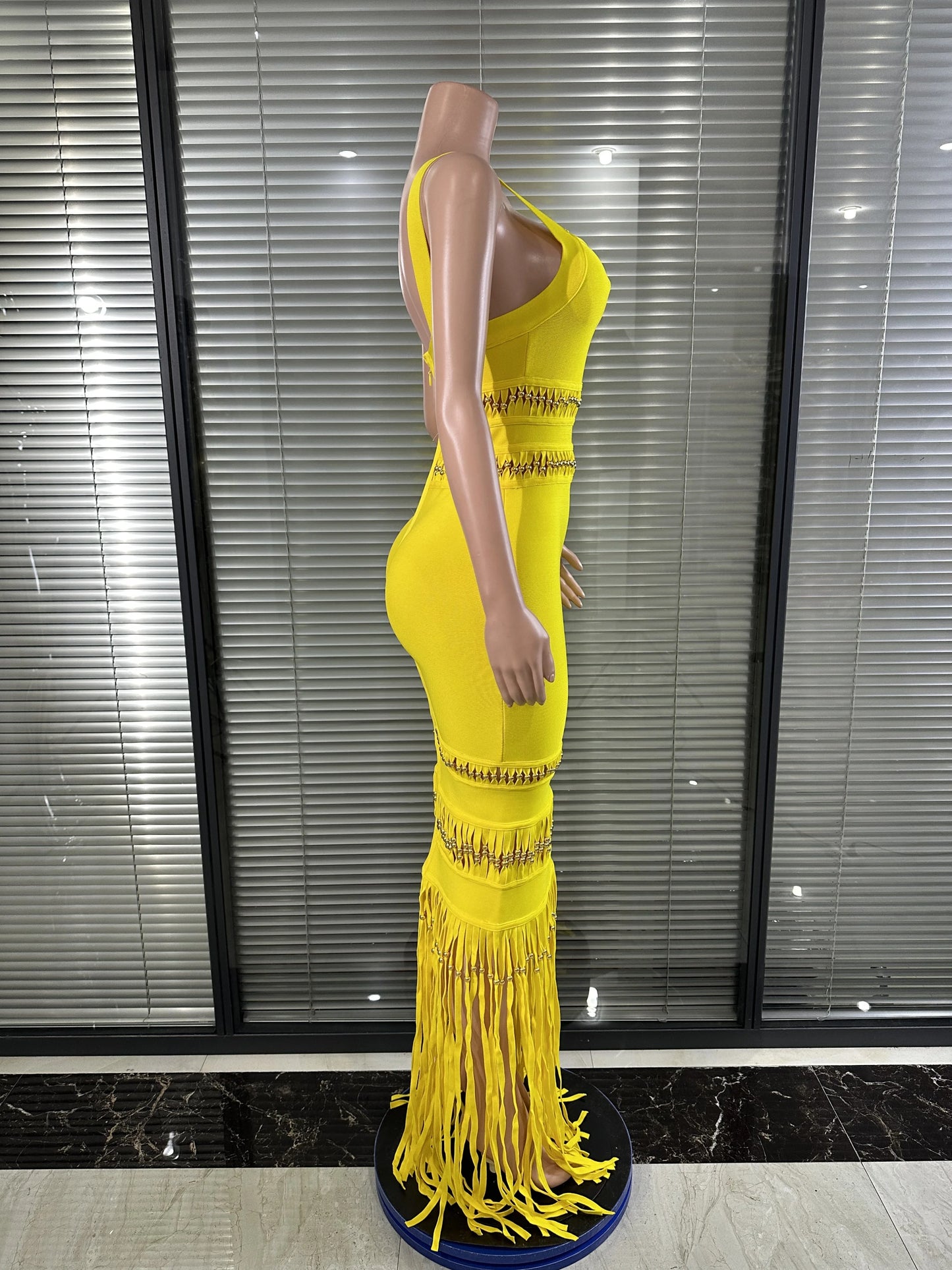 Joselle Tassel Bodycon Bandage Dress