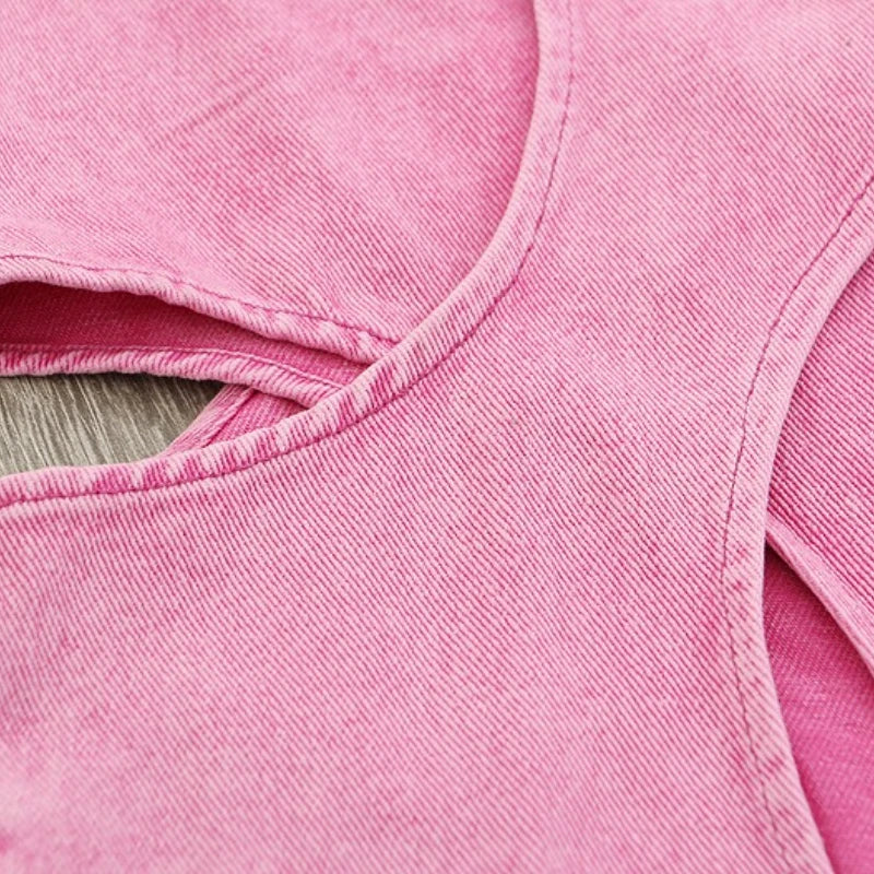 Baby Pink High Waist Jeans