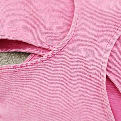 Baby Pink High Waist Jeans