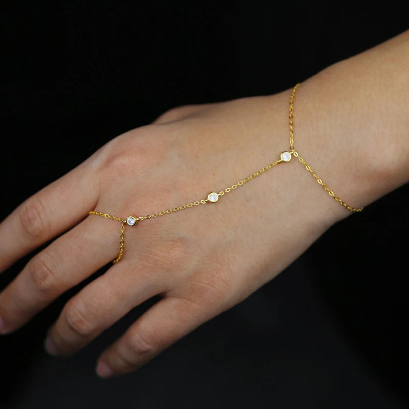 Charm Ring Wrist Bracelet