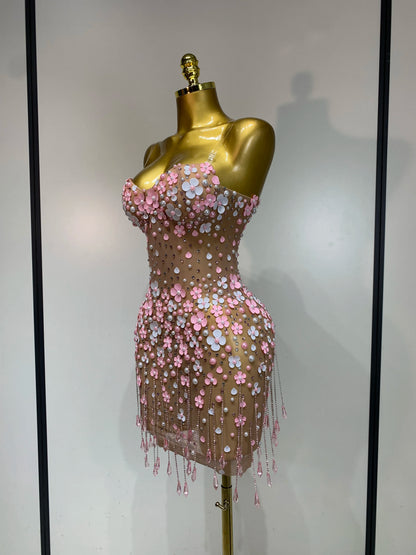 Shawnie Mesh Mini Dress