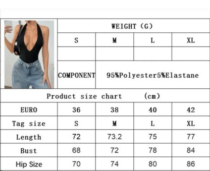 Angela Deep V-Neck Bodysuit