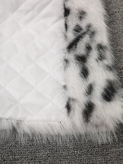 Opulent Fur Plush Coat