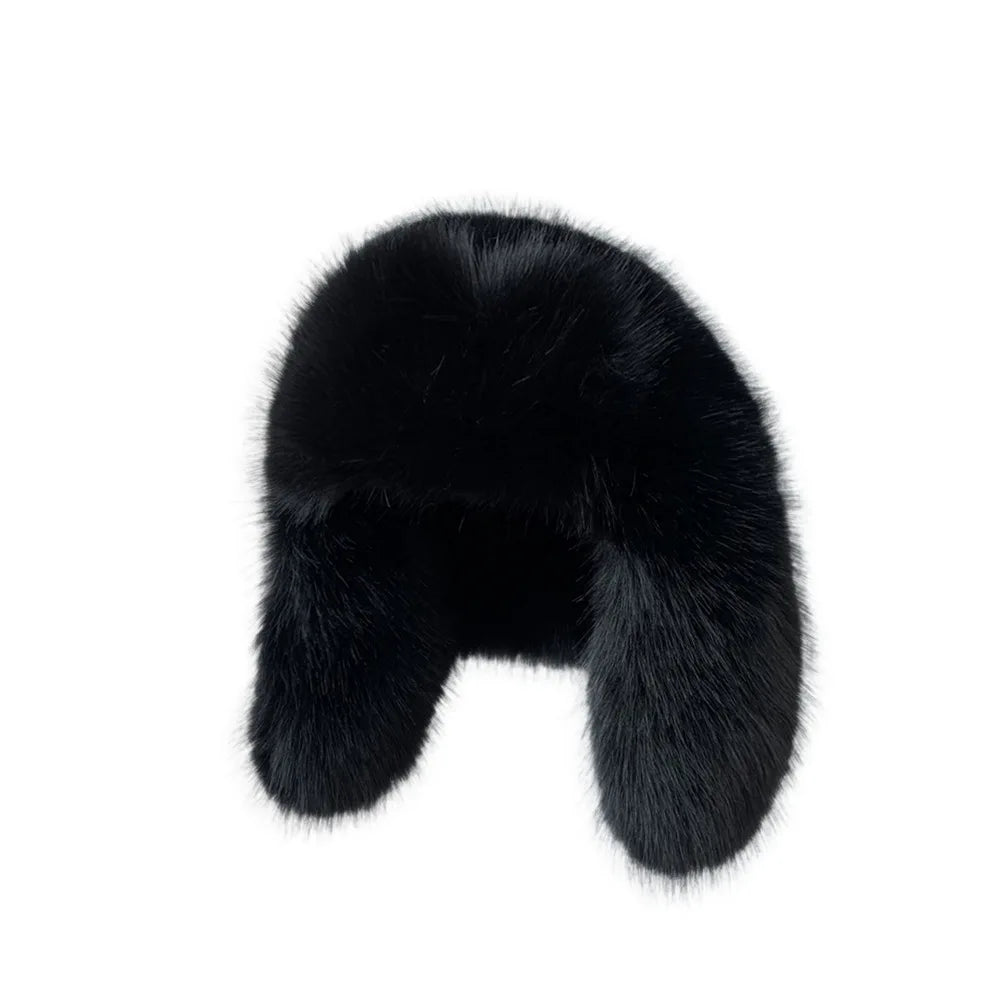 Plush Earflap Fur Hat