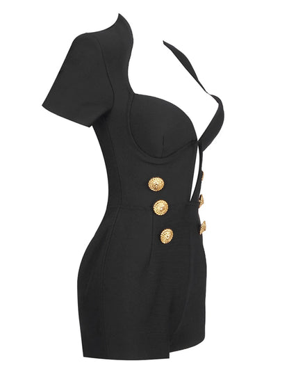 Angie Bandage Romper- Black