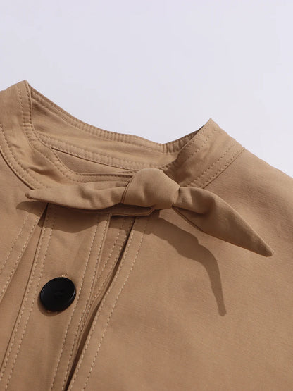 Bowknot Trench Coat