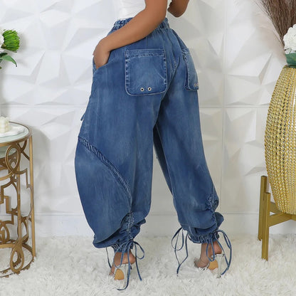 Vintage High Waist Loose Jeans