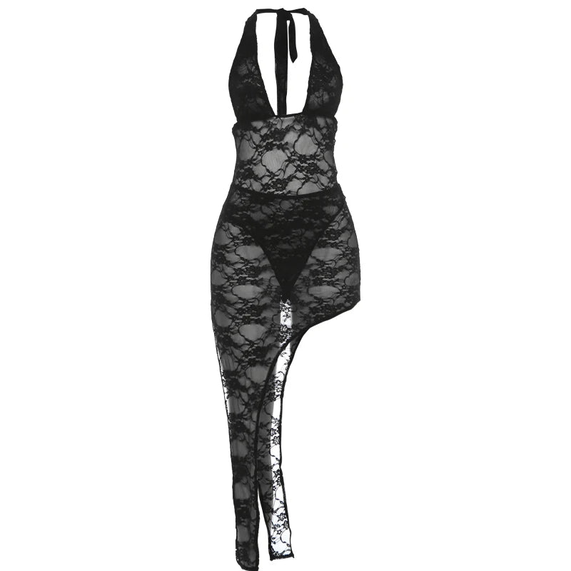 Kara Mesh Mid Skirt Set