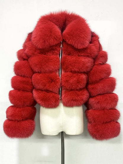 Lapel Fur Coat