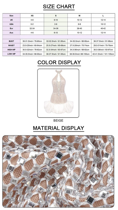 Silver Sequins Tulle Cocktail Dress