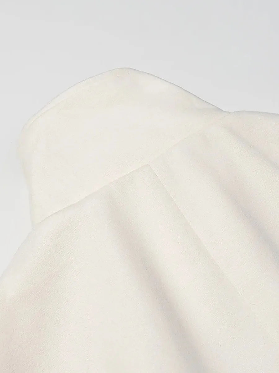 Luxurious Wool Stand Collar Coat