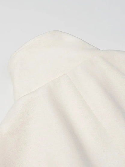 Luxurious Wool Stand Collar Coat