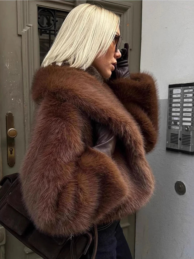 Chic Fur Plush Coat