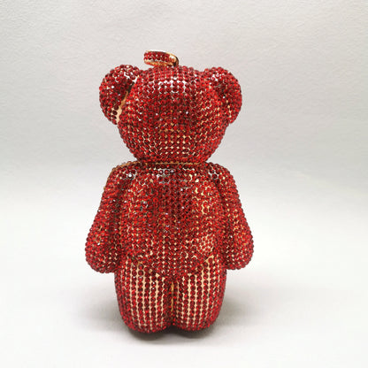 Mini Bear Diamond Clutch Bag