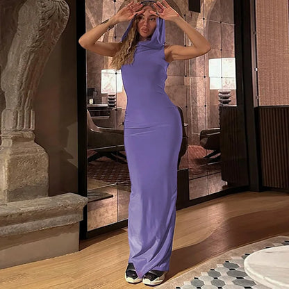 Hooded Maxi Dress