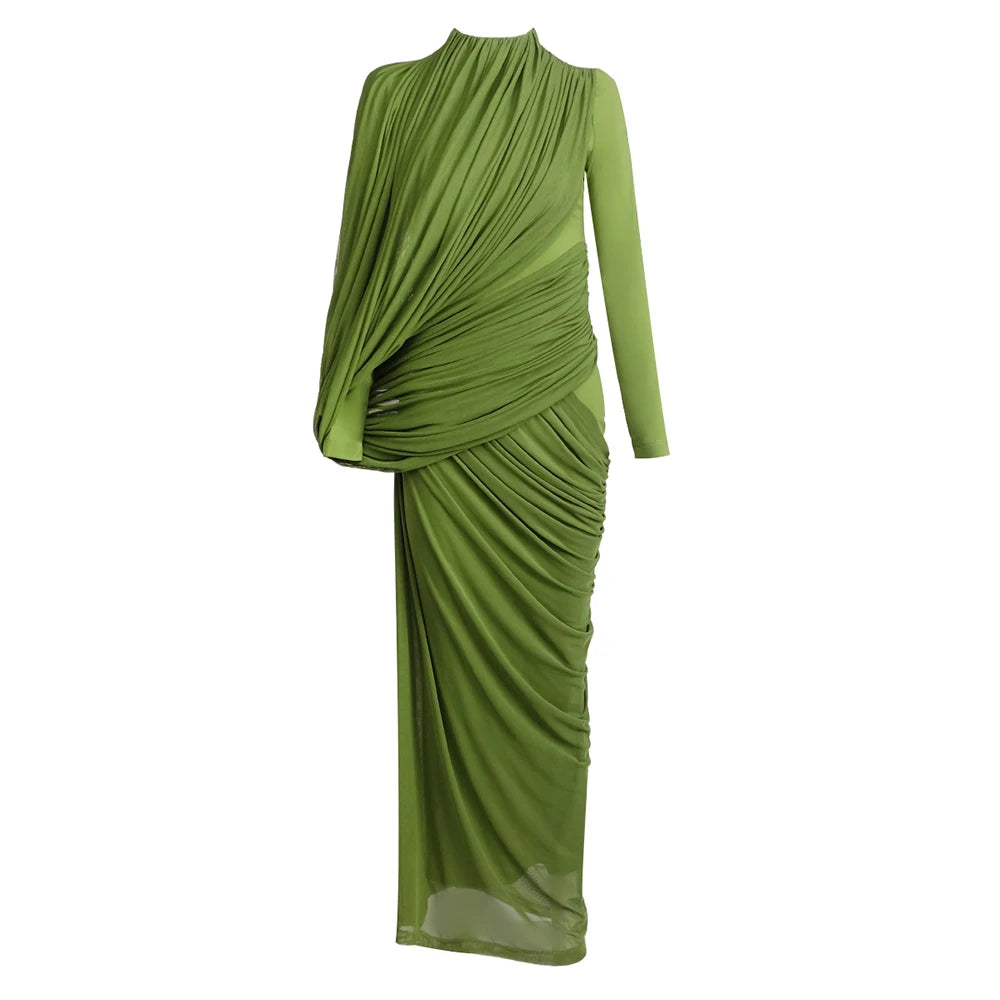 Rosa Pleated Maxi Dress
