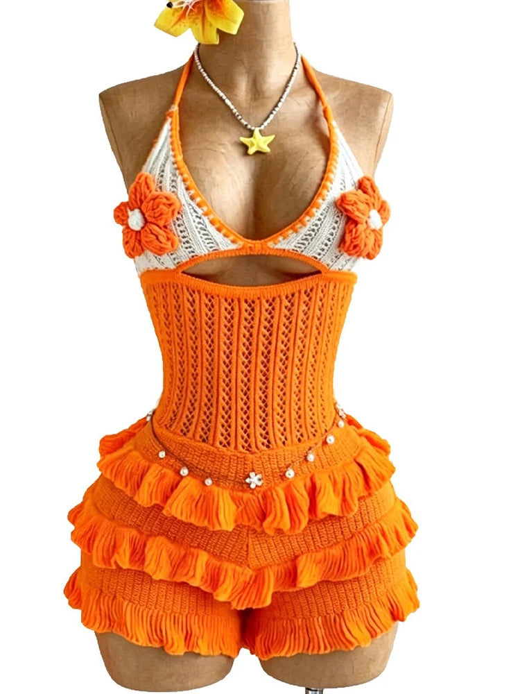Coquette Crochet Romper