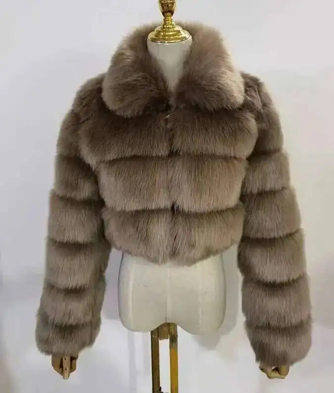 Lapel Fur Coat