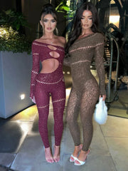 Pure Shine Rhinestone Jumpsuit