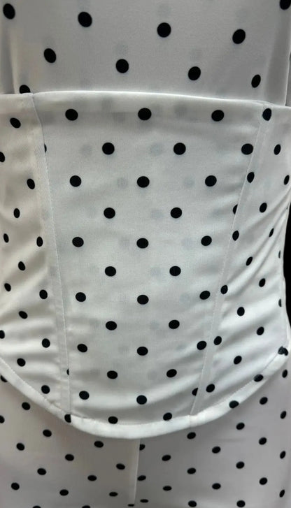 Polka Dot Corset Romper