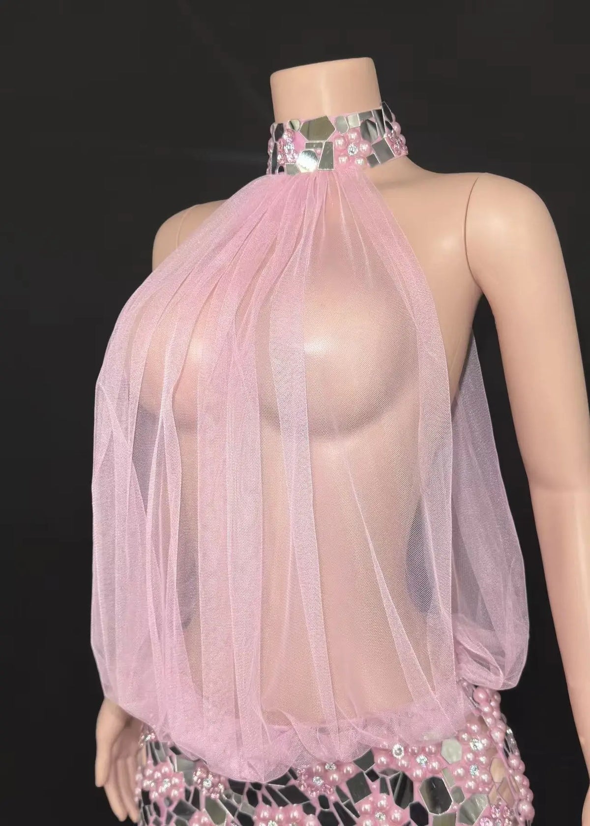 Meisha Sequin Train Dress