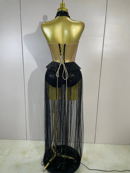Norly Bodysuit Maxi Dress