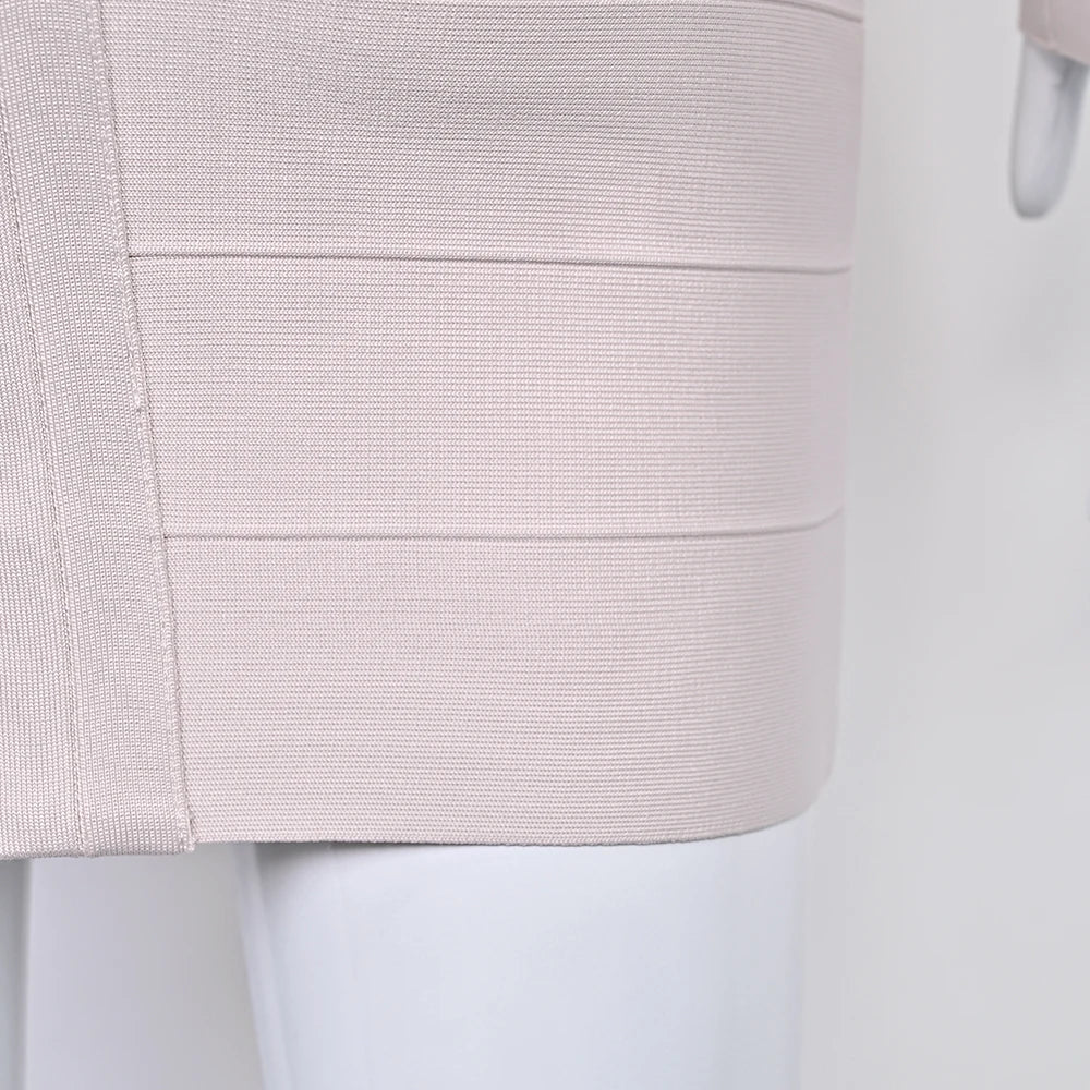 Plunge V Neck Bandage Mini Dress