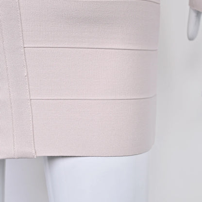 Plunge V Neck Bandage Mini Dress