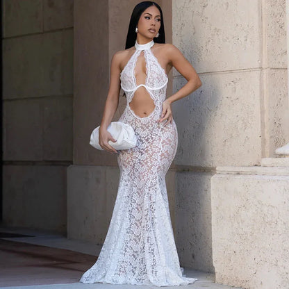 Floral Lace Maxi Dress