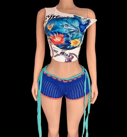 Lucie Knitted Tassel Short Set