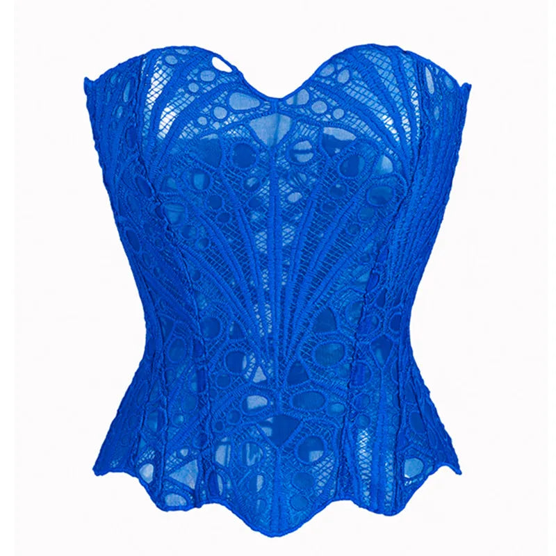 Corset Mesh Bustier Top