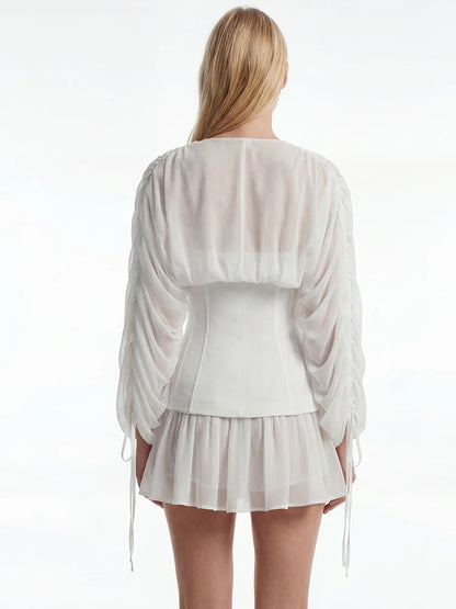 Nessa Chiffon Corset Mini Dress