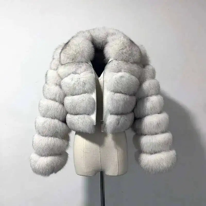 Lapel Fur Coat