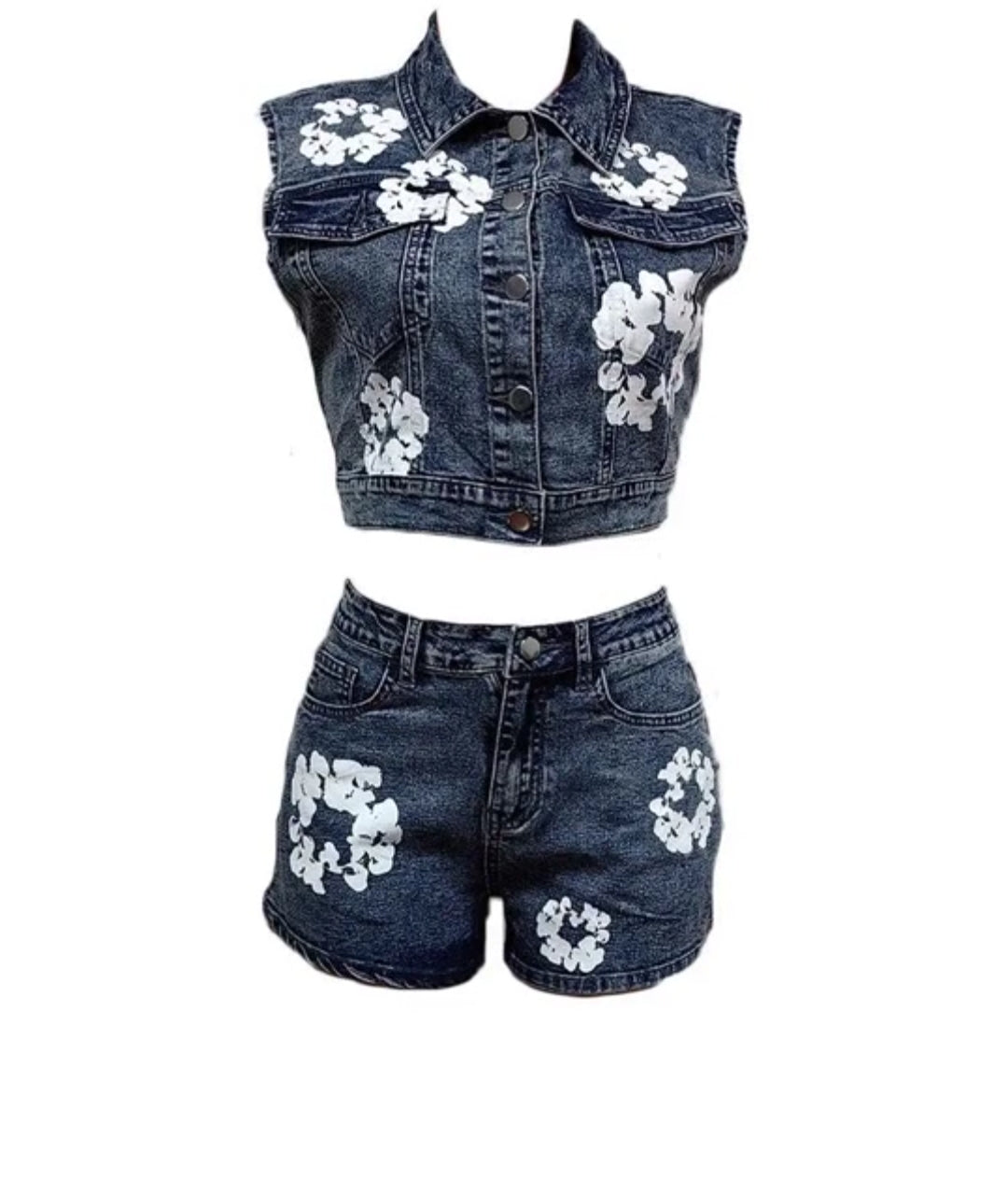 Tatiana Denim Short set