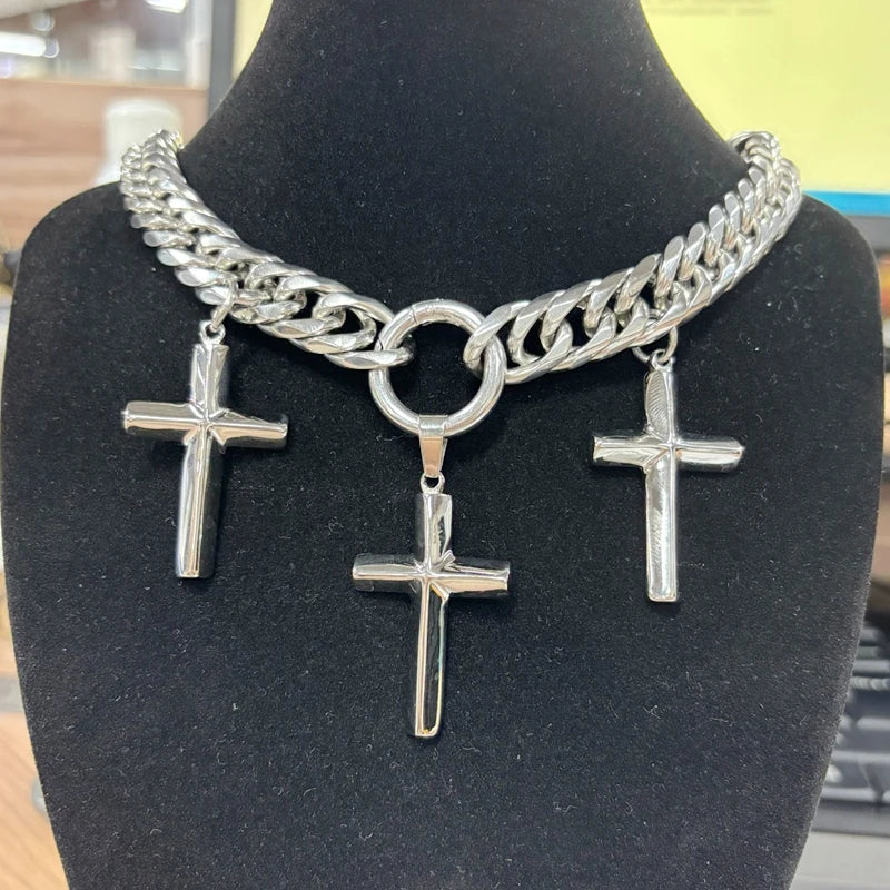 Cross Pendant Choker