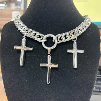 Cross Pendant Choker