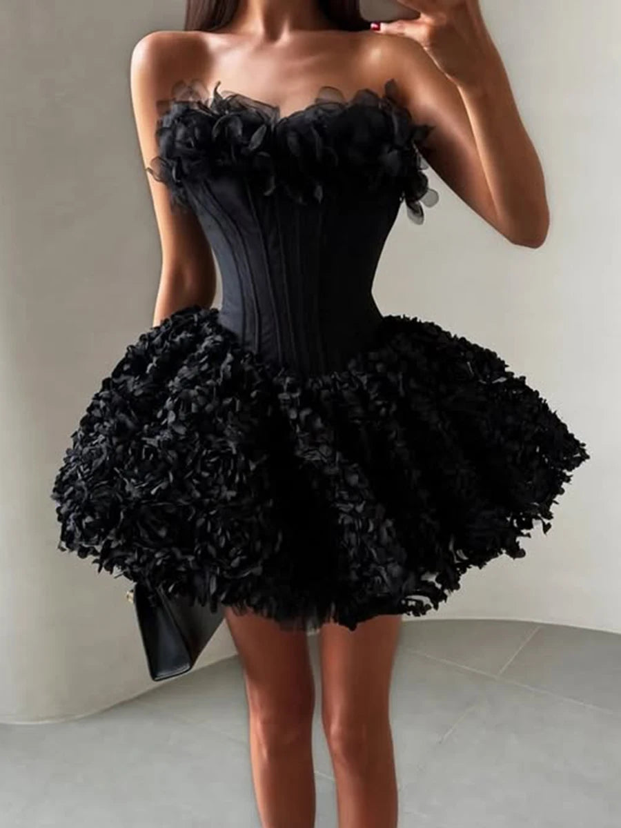 Princessa Floral Vorset Mini Dress