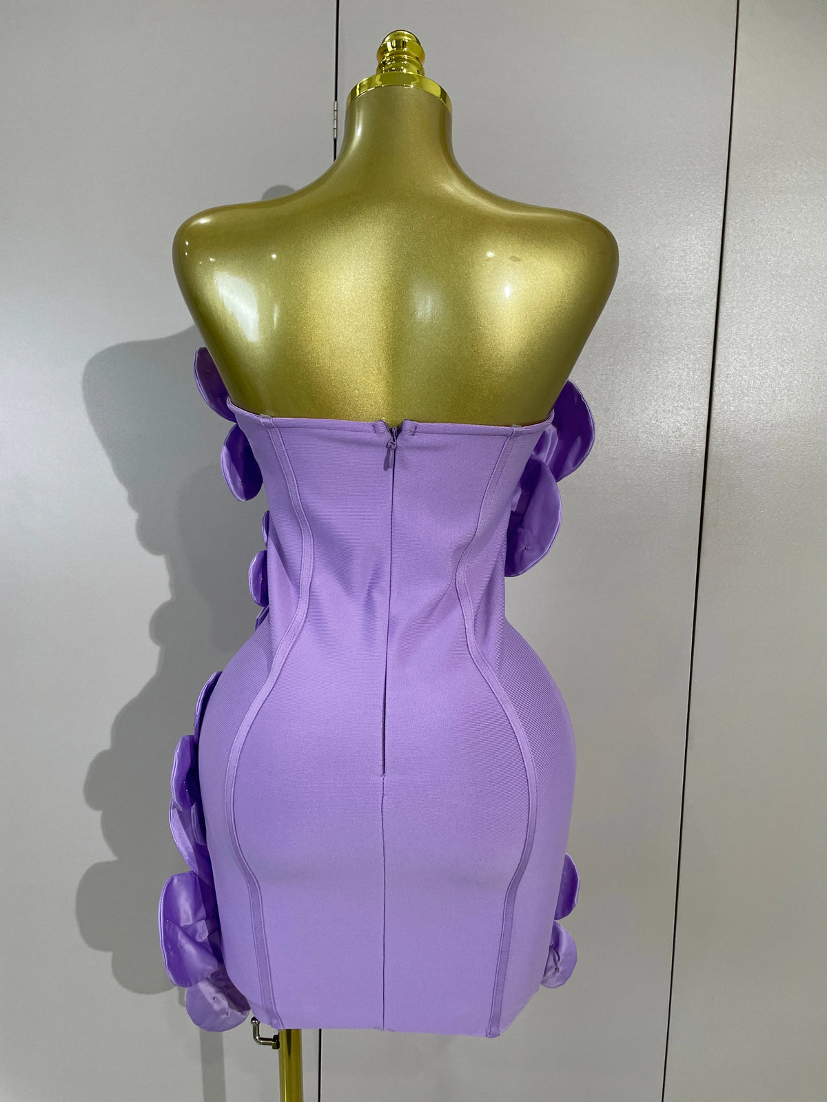 Luxe Chic Flower Bandage Mini Dress
