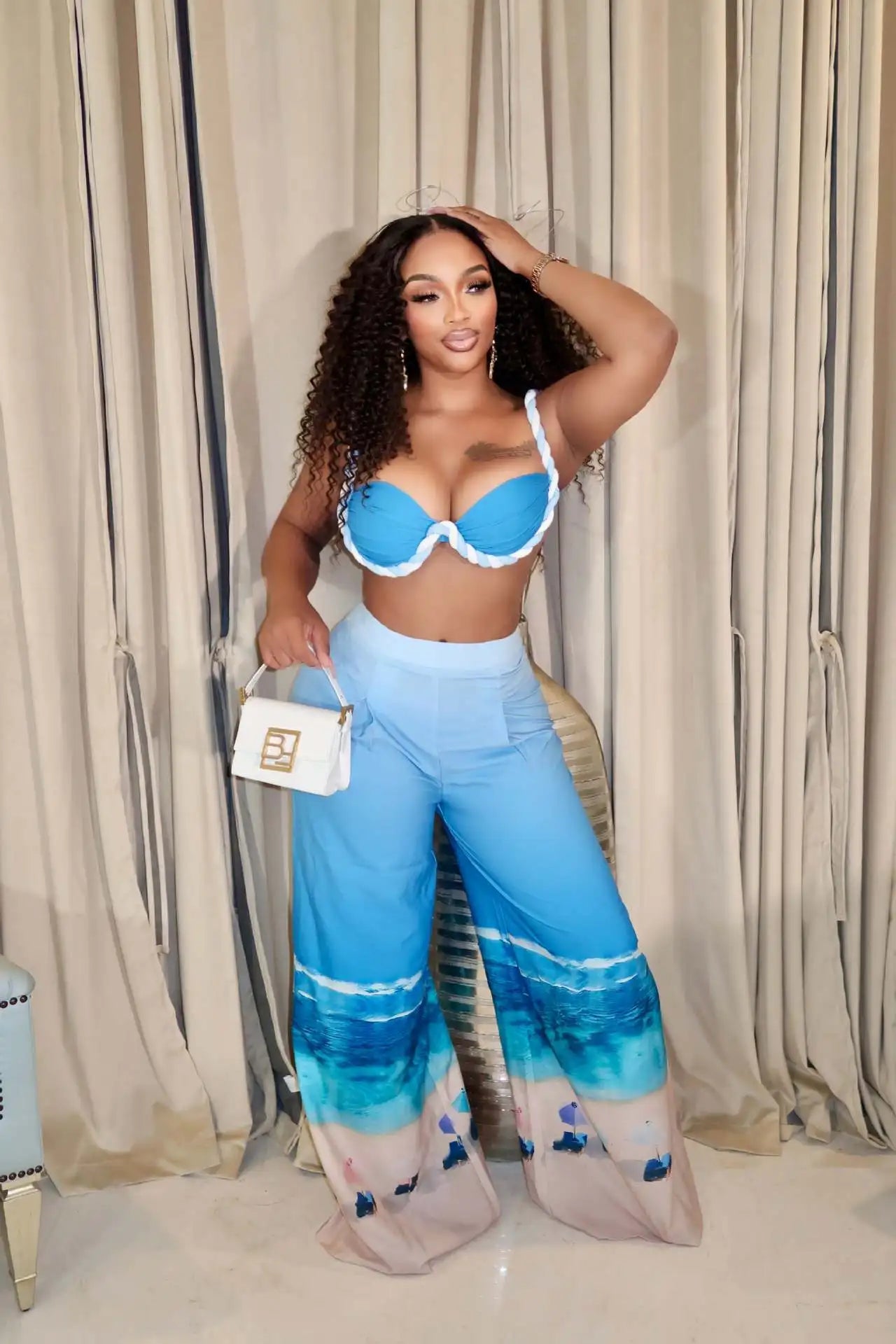 Blue Martini Pants Set