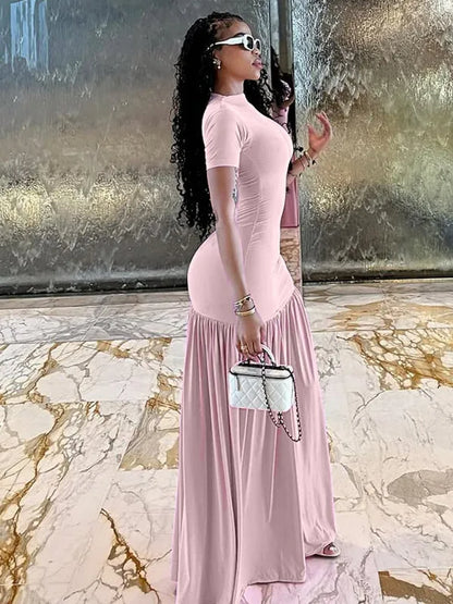Yvana Ruffle Maxi Dress