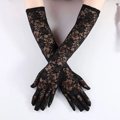 Elegant Lace Mesh Gloves