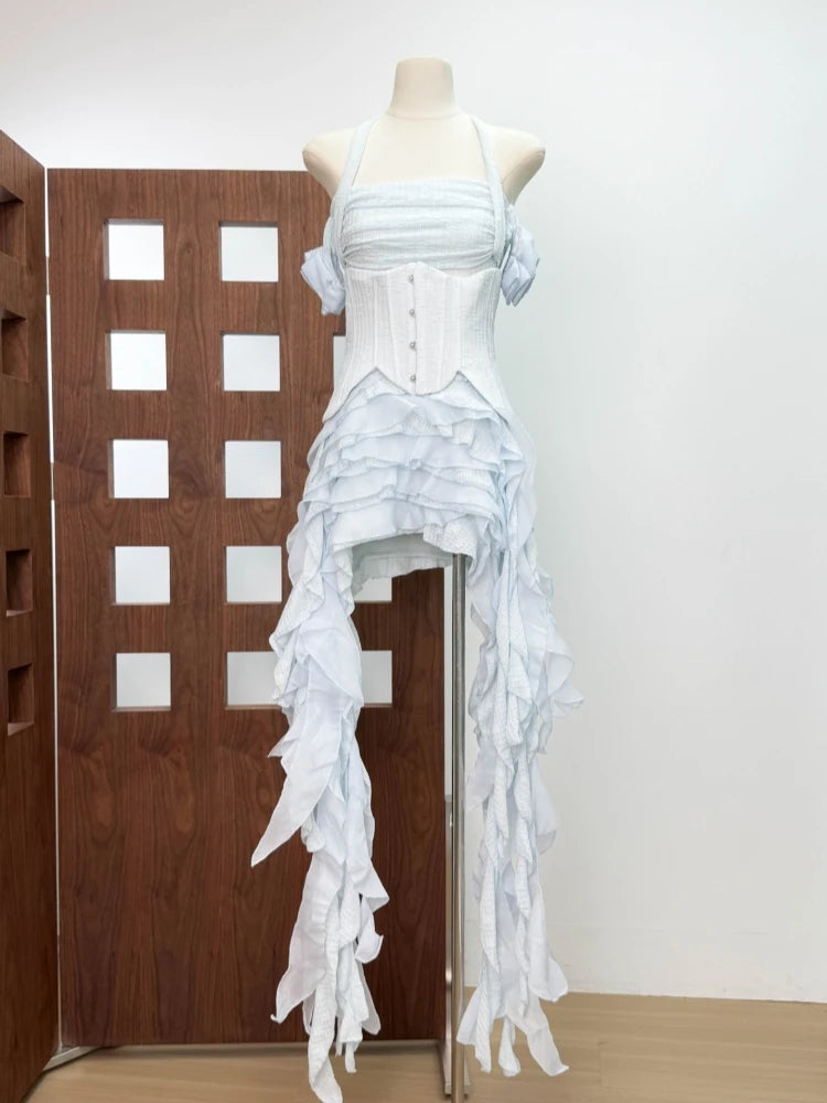 Ruffled Corset Dress Set