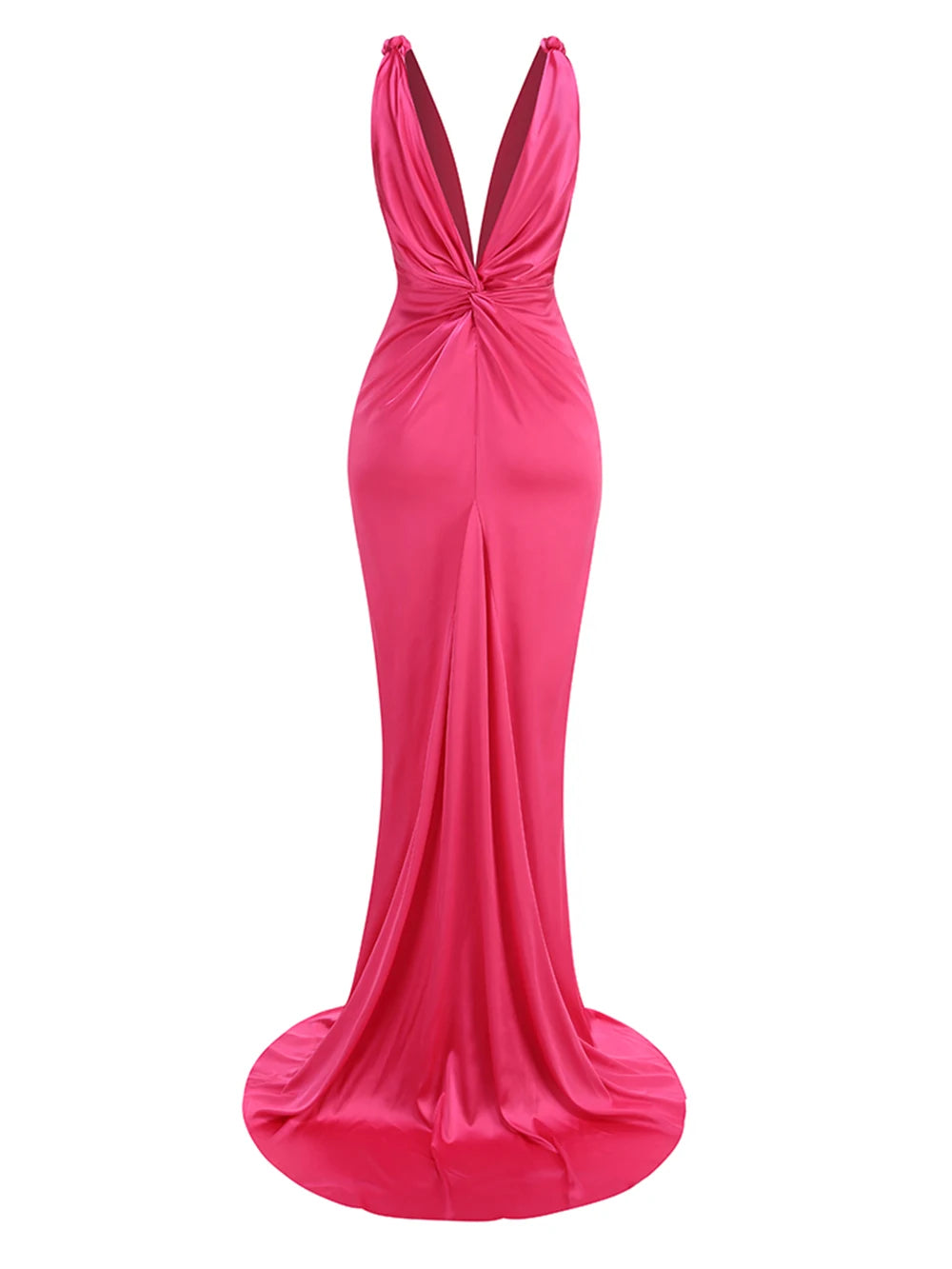 Robe de Soirée Satin Maxi Dress