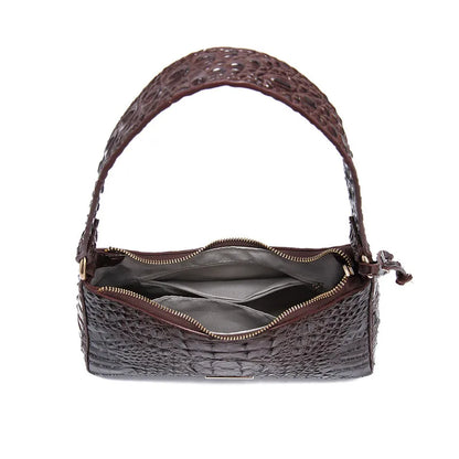 Reptile Luxe Shoulder Handbag