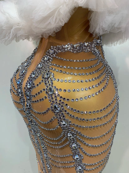 Queenin' Rhinestone Maxi Dress
