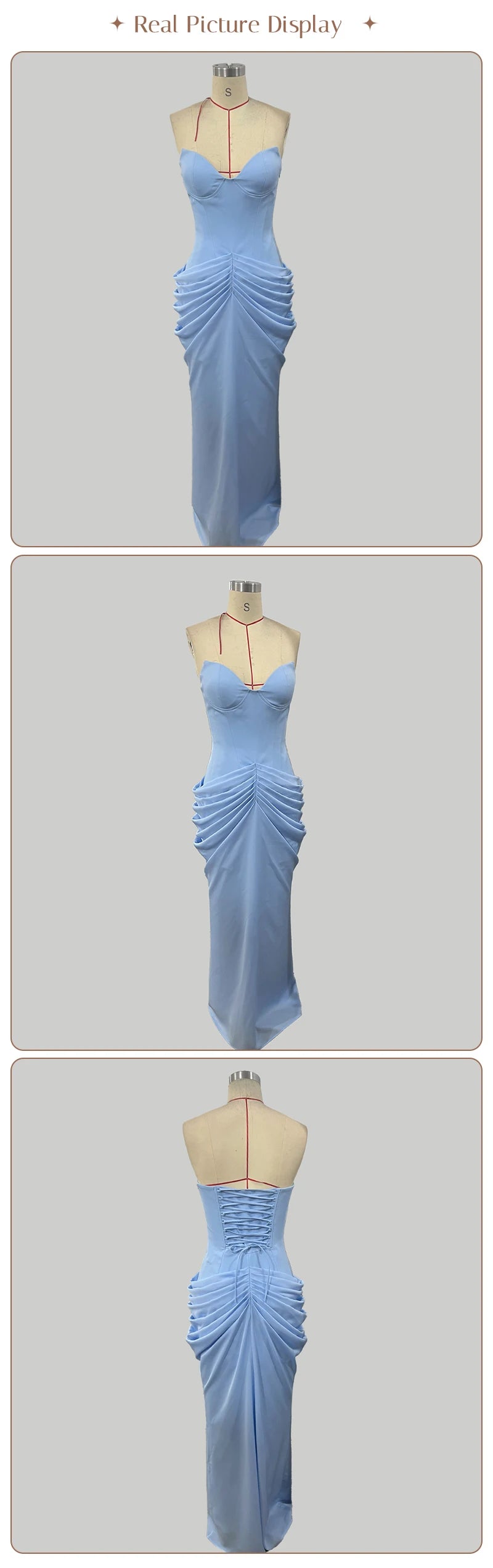 Grande Dame Ruched Maxi Dress