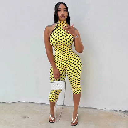 Dot Backless Romper