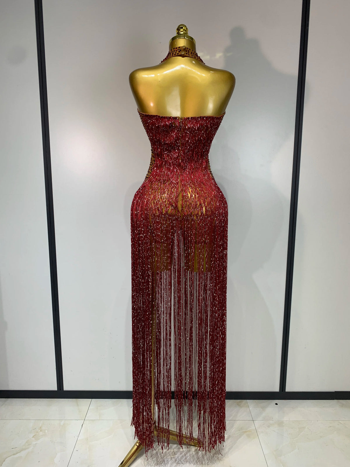 Gizel Tassel Maxi Dress
